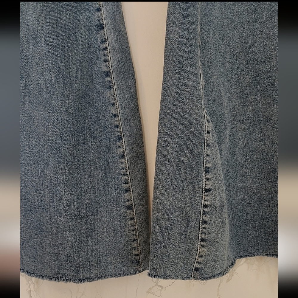 Free People Just Float On Flare Blue  Jeans - Picture 5 of 7